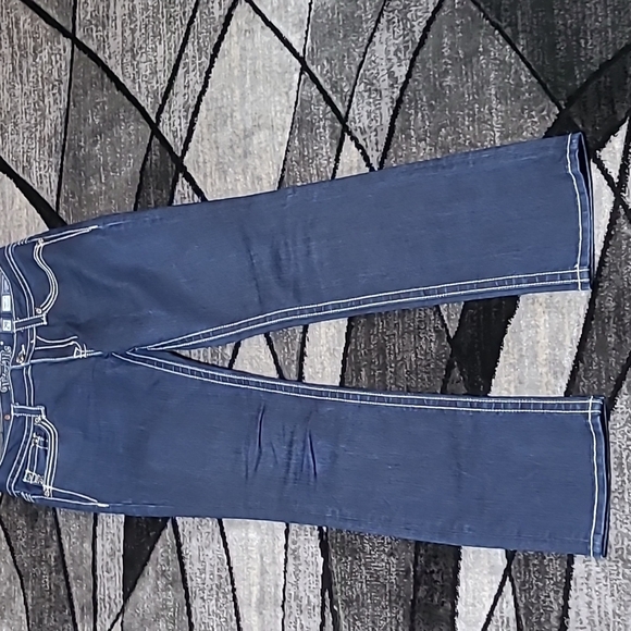 MISS ME BLING STUDDED STRAIGHT DENIM JEAN - Picture 6 of 14